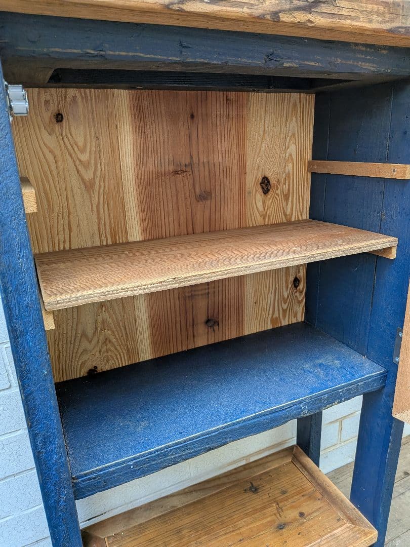 古材かざり棚　　紺色