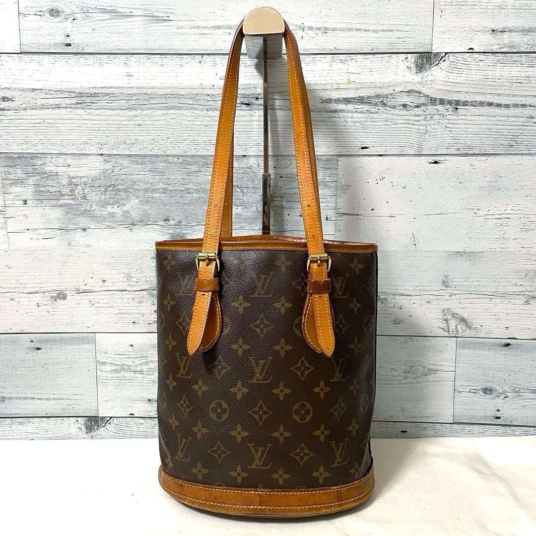 施雅英【状態考慮】LOUIS VUITTON プチバケットPM リペア済