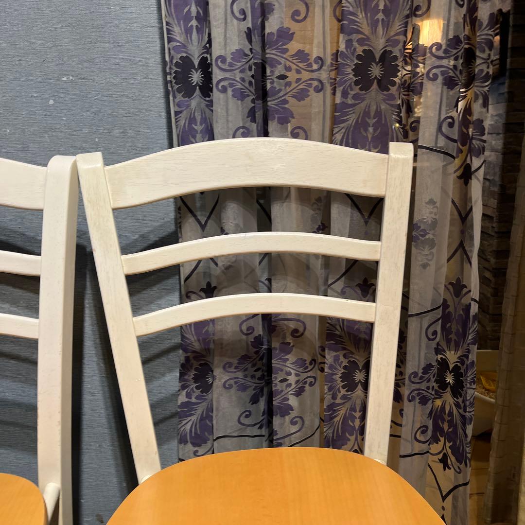 Sale L１　２脚セット　シャビーst 　木製ダイニングチェア