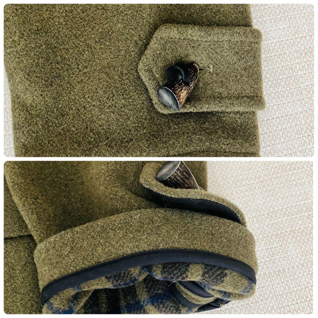 【美品】グローバーオール ダッフルコート モリス ローデン チェック XS