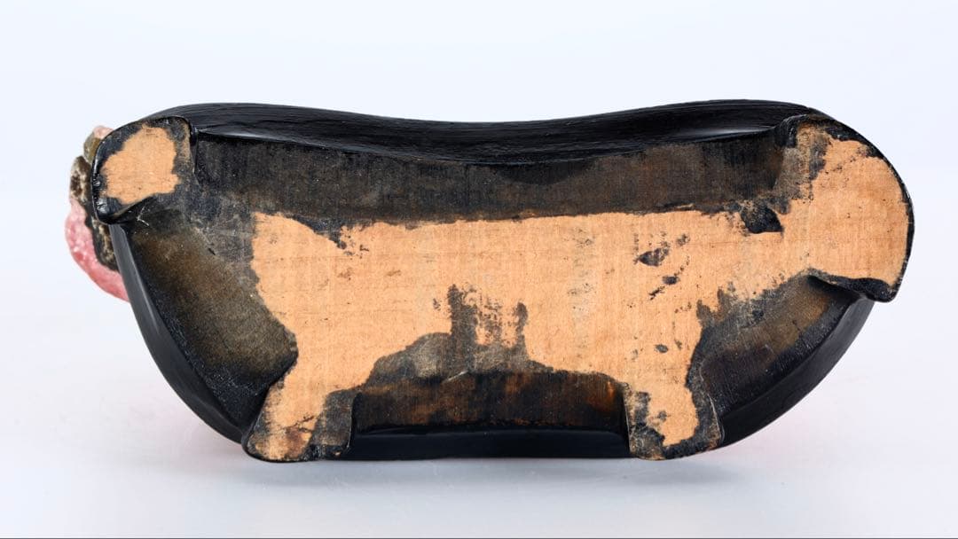 国産 菱マンガン鉱 インカローズ 天然石 台座付 724g鉱物標本 鑑賞石 水石