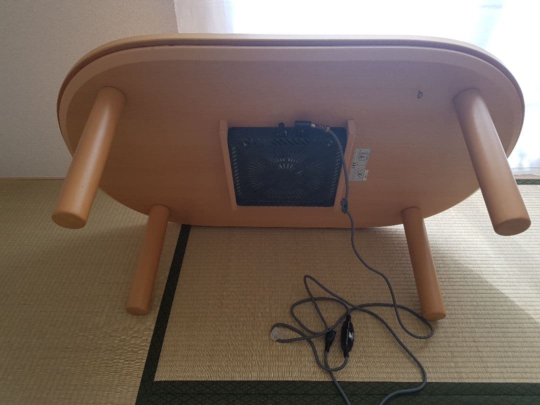 ⑥【たのメル便★送料込み】MUJI 楕円こたつ オーバル型