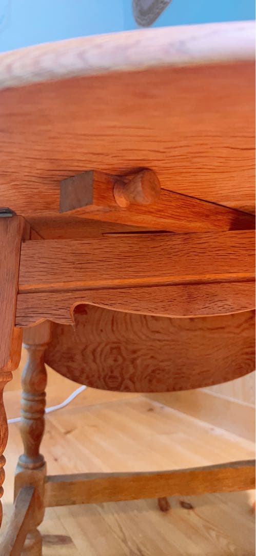 アンティーク　オールドパイン　バタフライテーブル　机　チェスト　伸縮テーブル