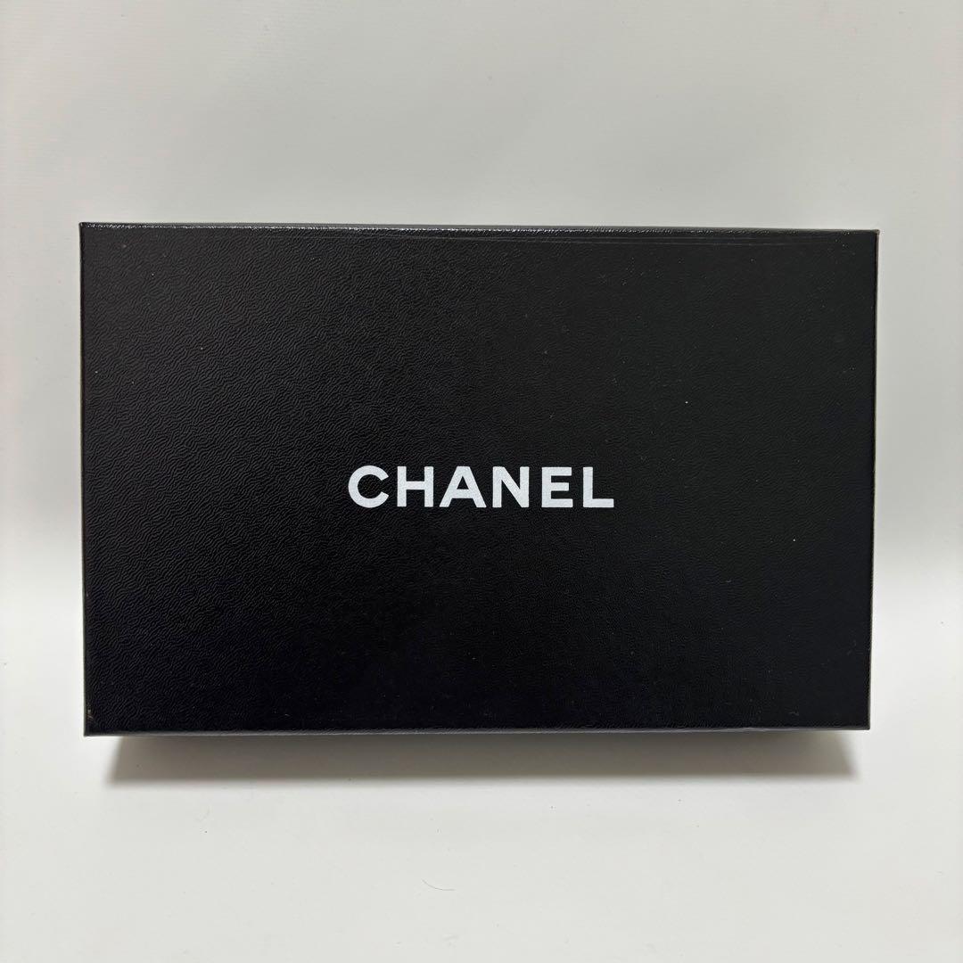 希少　CHANEL シャネル　長財布　財布　ラムスキン　パープル　ラベンダー　箱