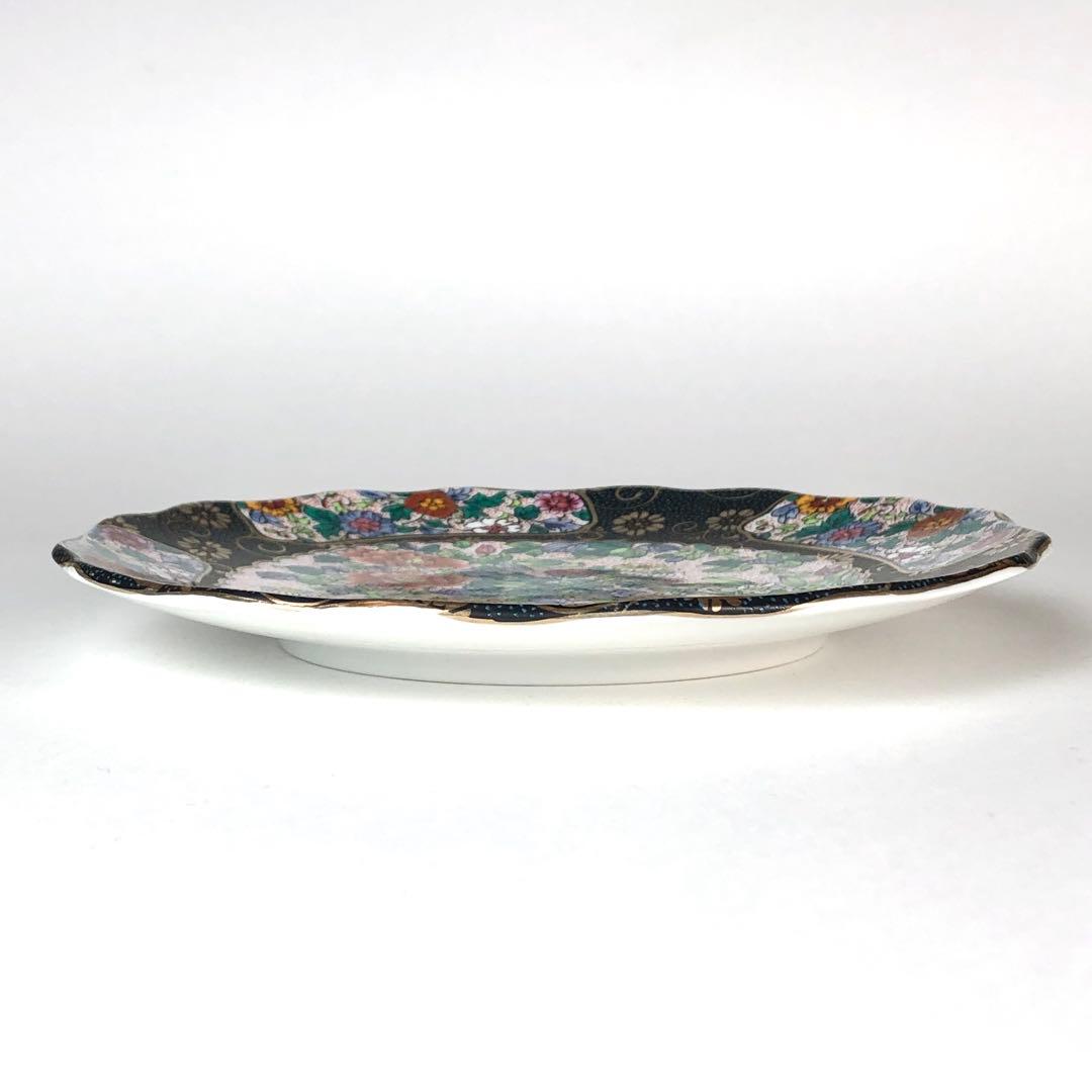 九谷焼　新品　6号皿揃　錦絵　中皿　5枚