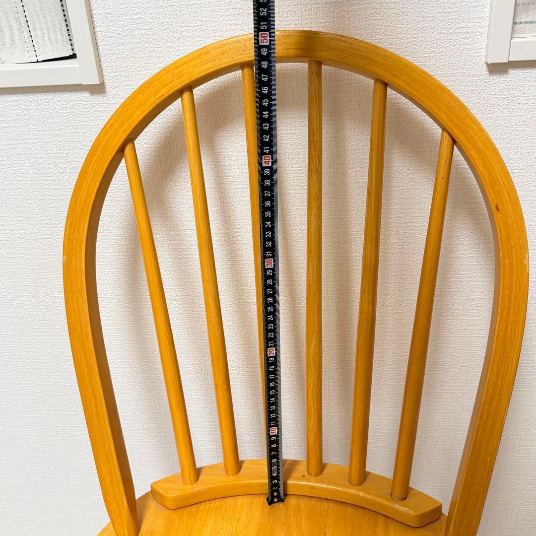 【美品✨】ウィンザーチェア　木製ダイニングチェア　フープバック