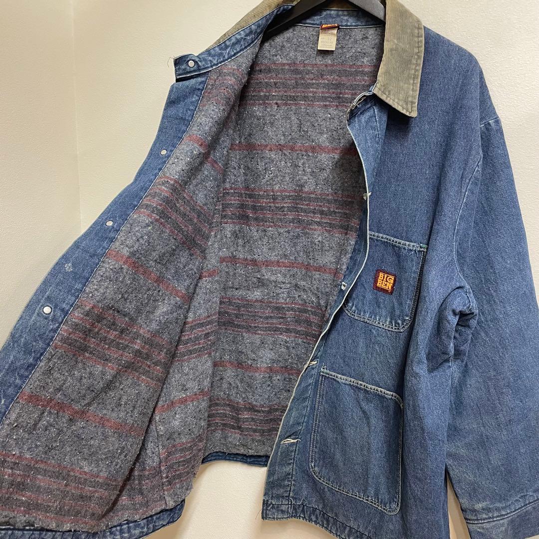 80s USA製 BIG BEN カバーオール 裏ブランケット デニム 52