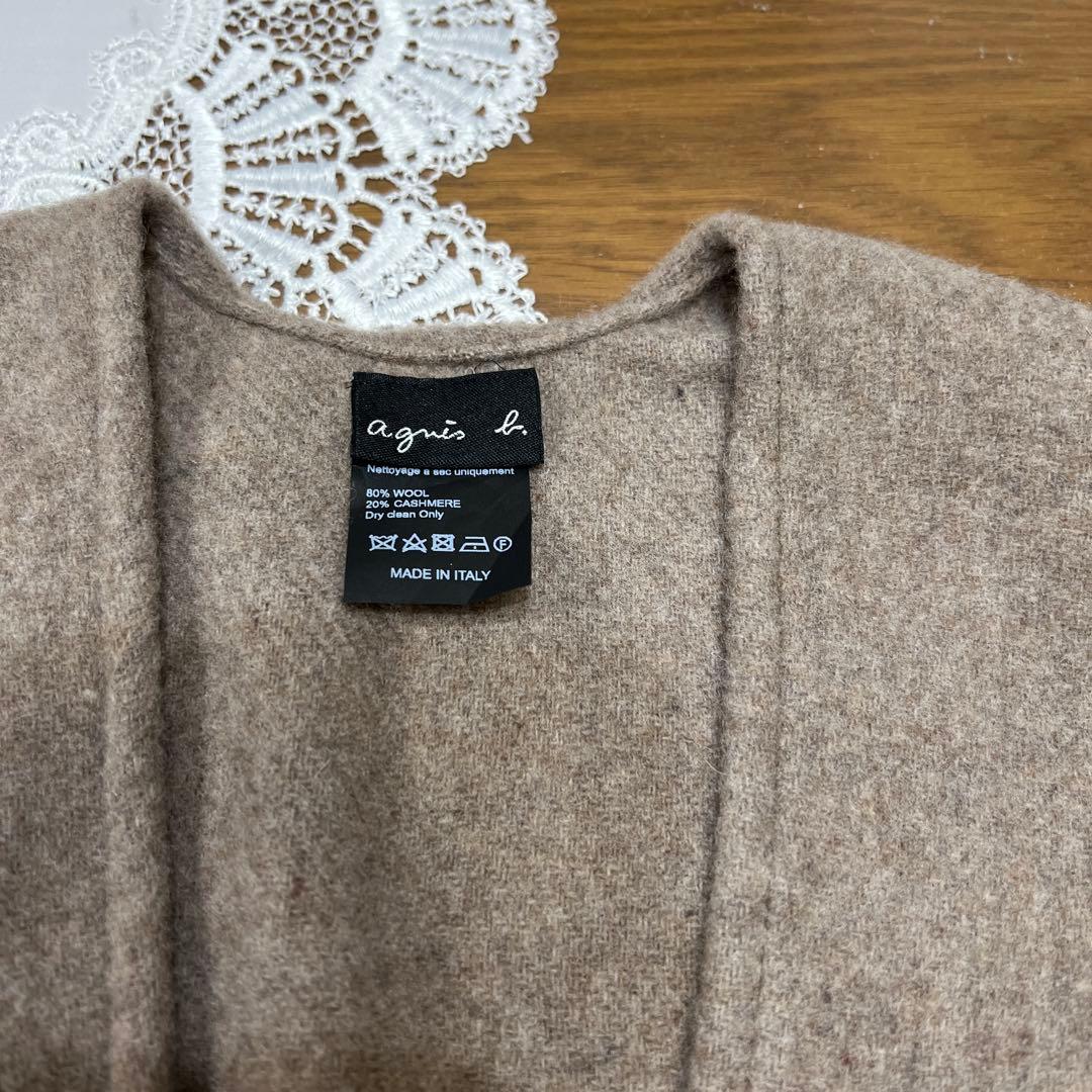 ジャケット・アウター agnes b. Wool & Cashmere PONCHO