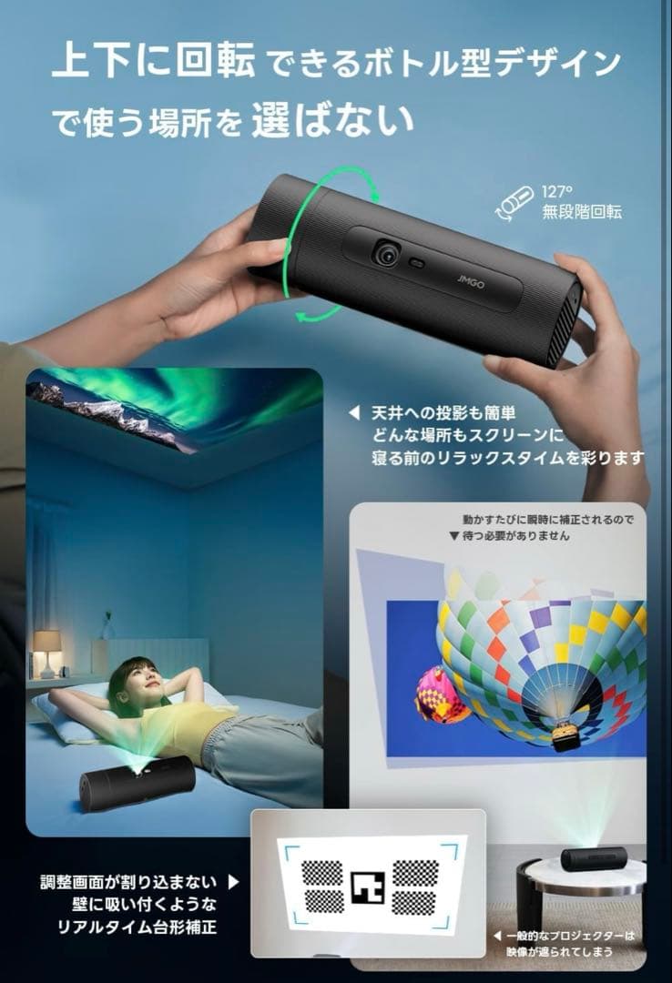 【未使用】JMGO PicoFlix 1080P FHDプロジェクター