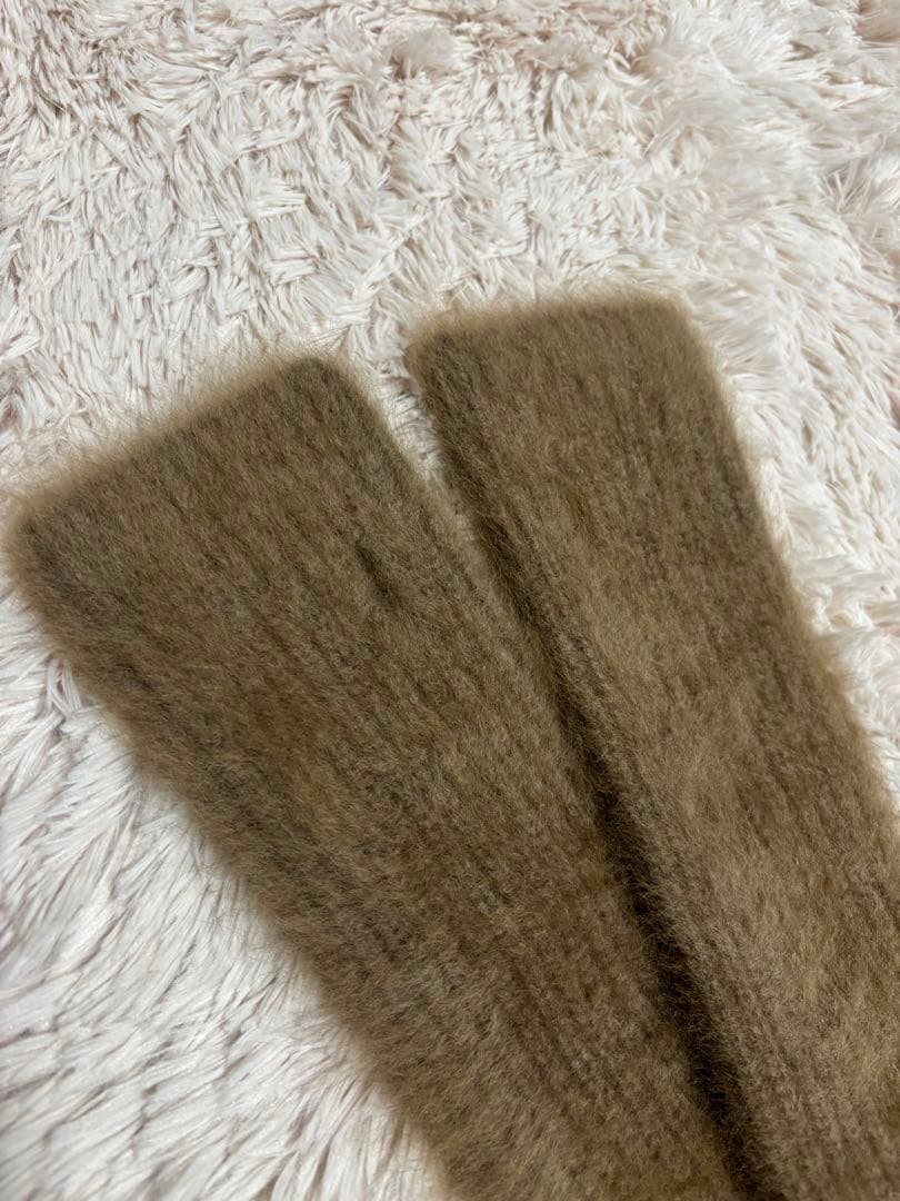 Deuxieme Classe Fluffy Arm Warmer ベージュ