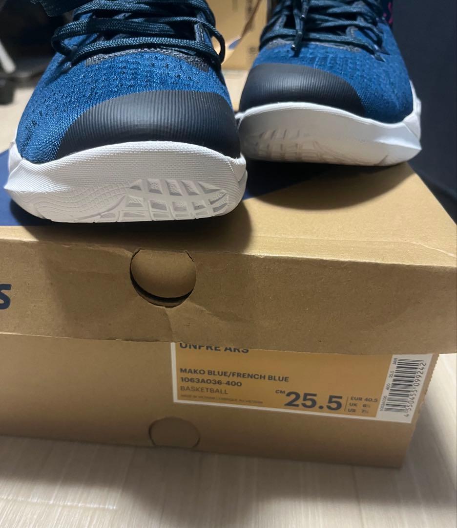 【新品】UNPRE ARS asics バスケットシューズ　25.5㎝