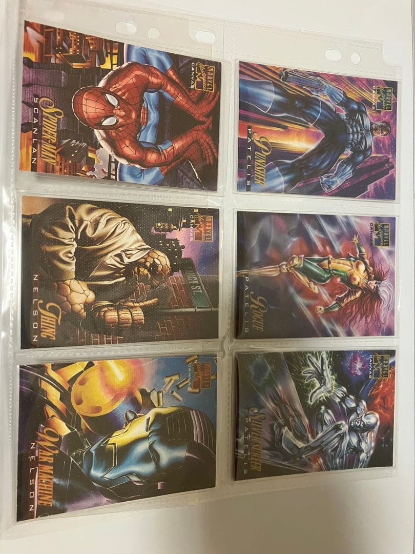 【マーベルマスターピース1995】キャンバスカード15種シルバーサーファーほか