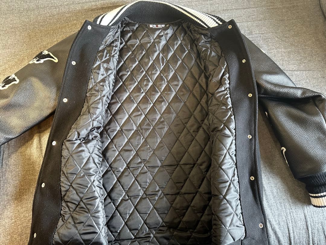 【希少】墓場の画廊 デビルマン/スタジアムジャンパー限定版 袖部分革仕様