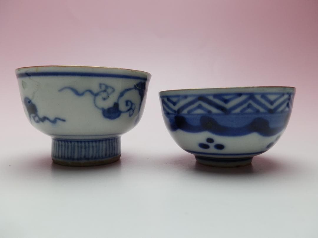 九谷 金彩 花紋 盃 E71224