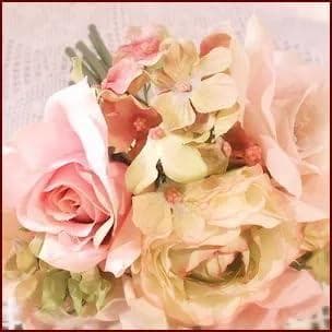 アーティフィシャルフラワー花束 スイートミックスピンク