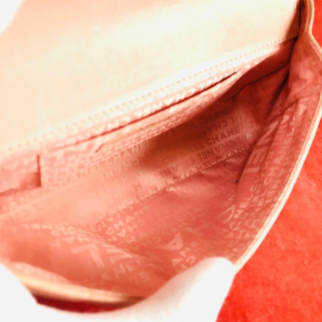 CHANEL シャネル チェーンショルダーバッグ ラムスキン カメリア