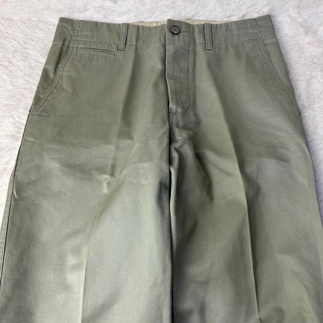 美品 ルイヴィトン 薄グリーン チノパン イタリア製 48 XL