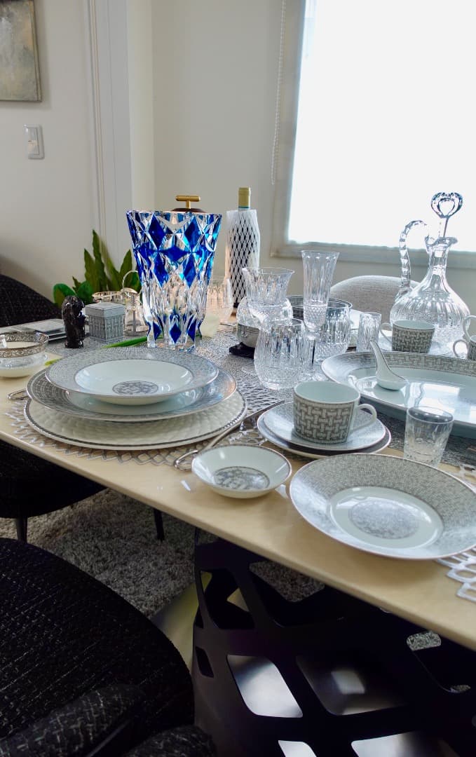 HERMES Saint Louis サンルイ 花瓶 ベース 25cm 美品