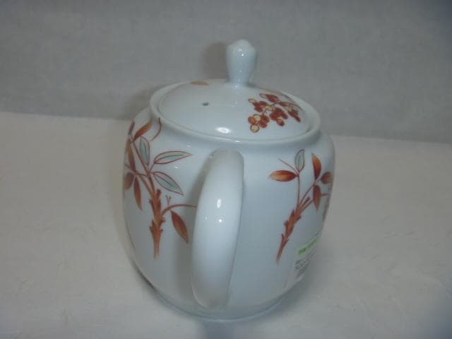 日本陶器会社　Noritake　南天　ポット　白磁南天　ヴィンテージ　昭和レトロ