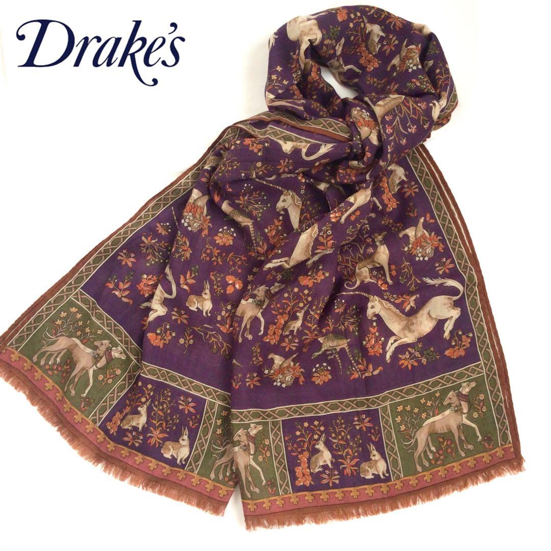 【入手困難❕️】Drake's スカーフ ユニコーン&アニマルズ❁アナトミカ