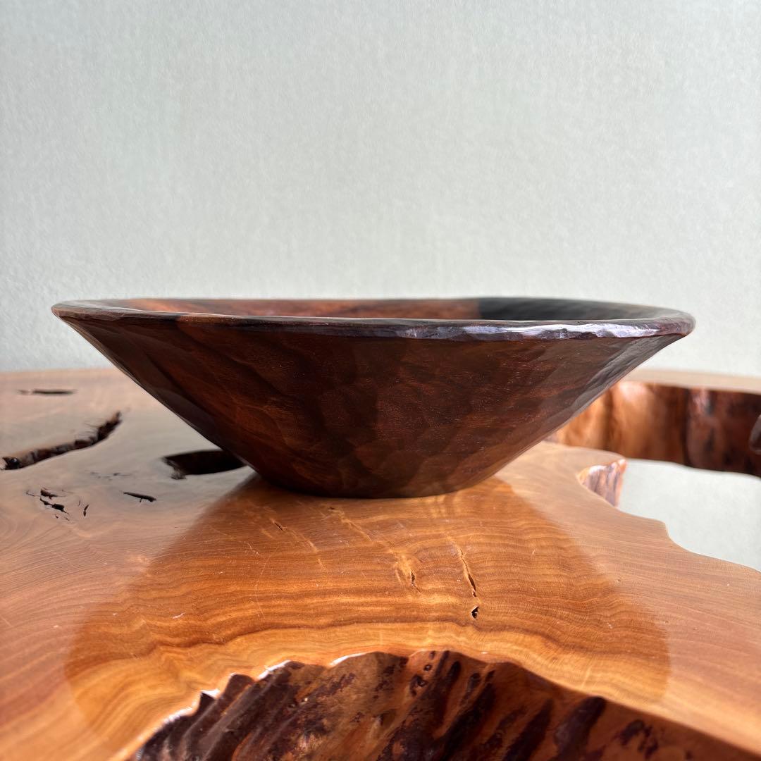 黒柿 深鉢 青峰重倫造 直径17cm 共箱