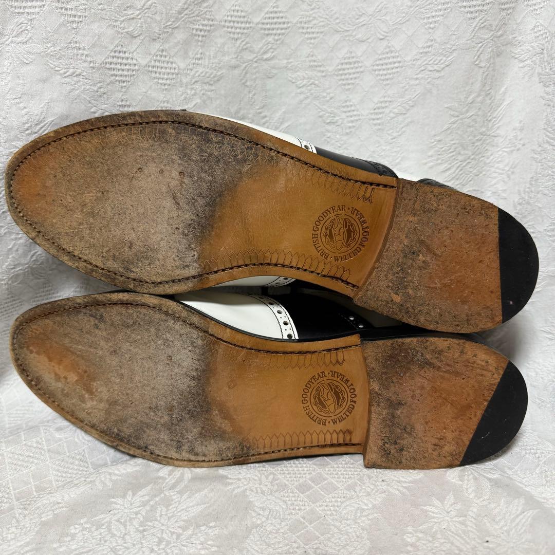 ジョージコックス　サドルブローグオックスフォード　UK9　28cm