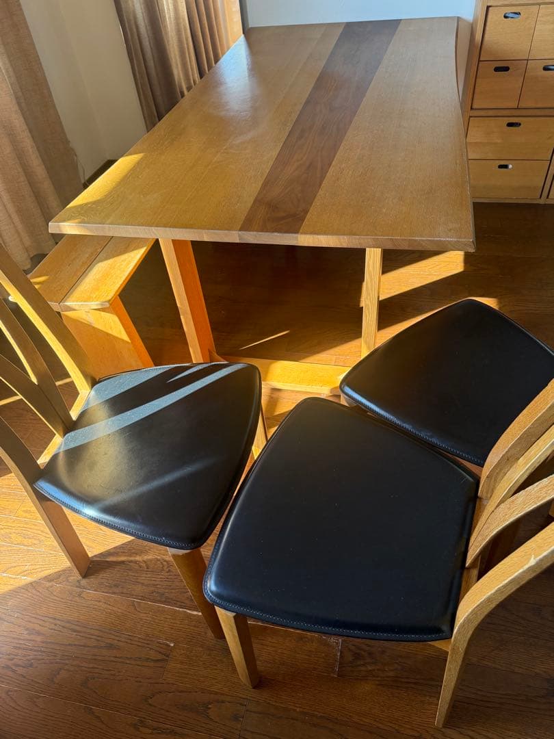 ミミ様 テーブル 飛騨高山 日進木工 ダイニング5点セット