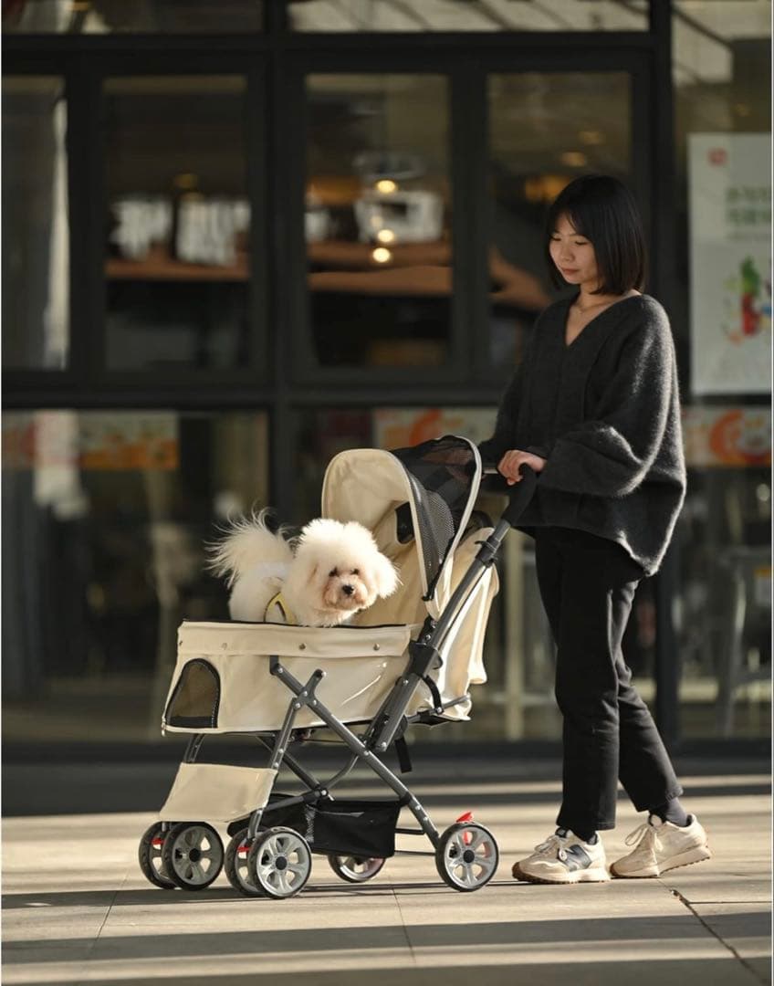 【新品未使用】ペットカート 折り畳みリードフック2本