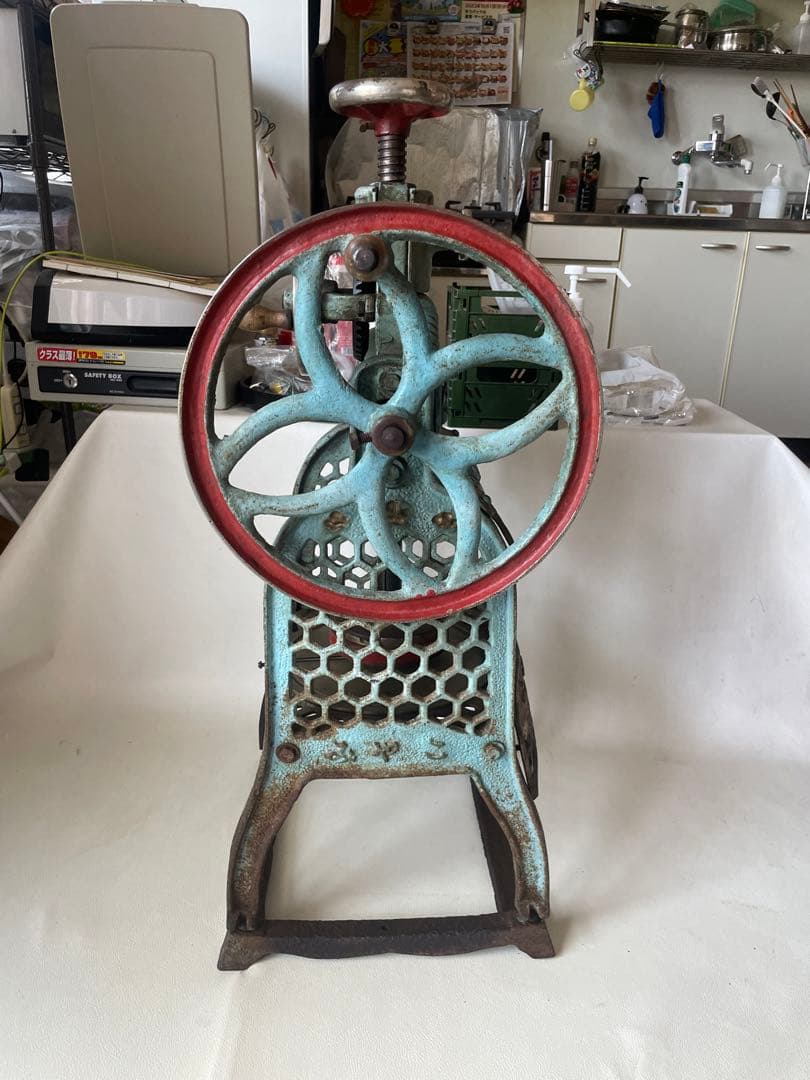 みやこ みやこ式 かき氷機 手動 レトロ 刃も鋭く ふわふわかき氷 アンティーク