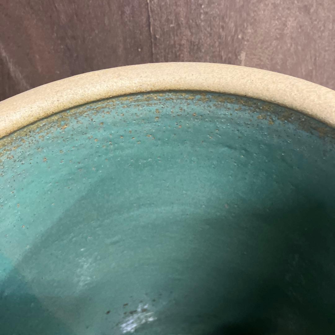 C-5 昭和レトロ 陶器製 傘立て 花柄 浮彫り 和モダン シリンダー型 リーフ