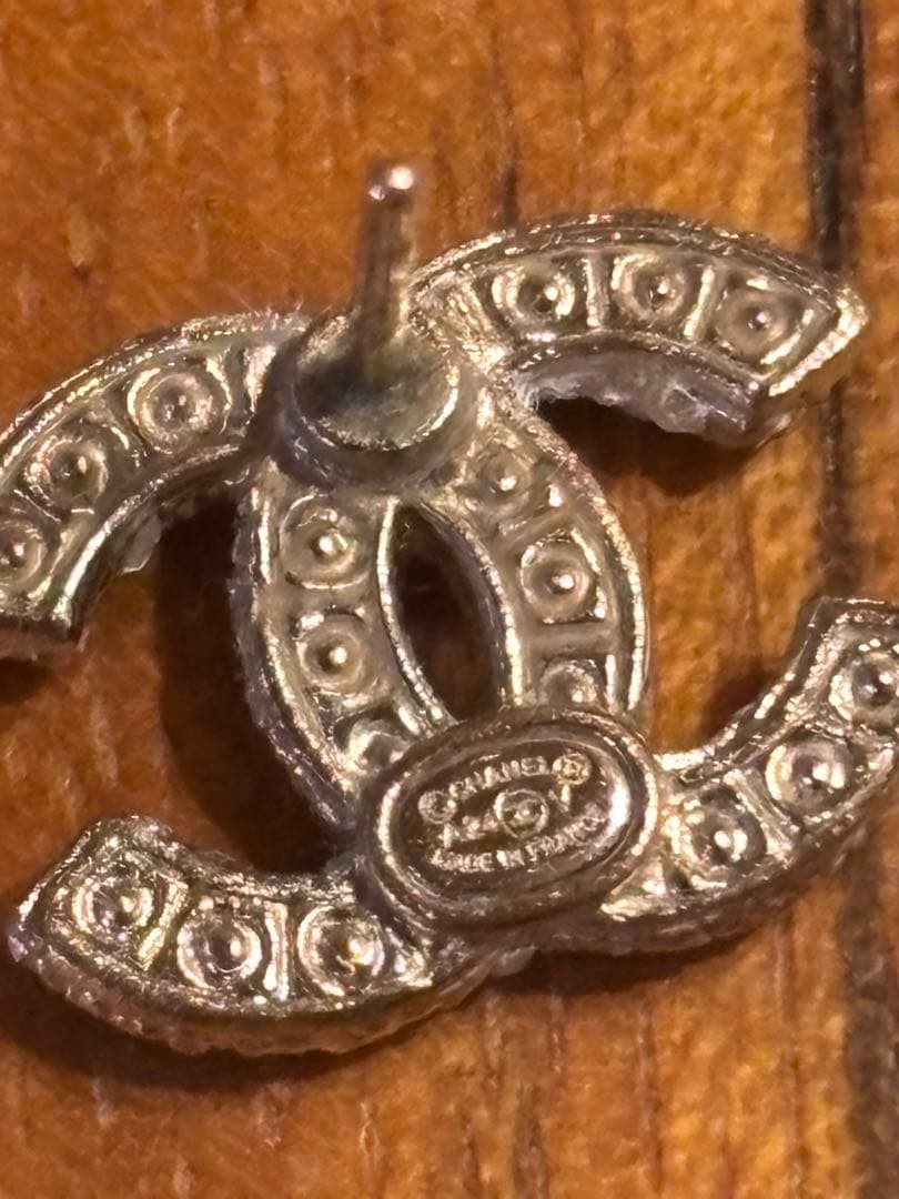 CHANEL CCロゴ パール ピアス(片耳用)