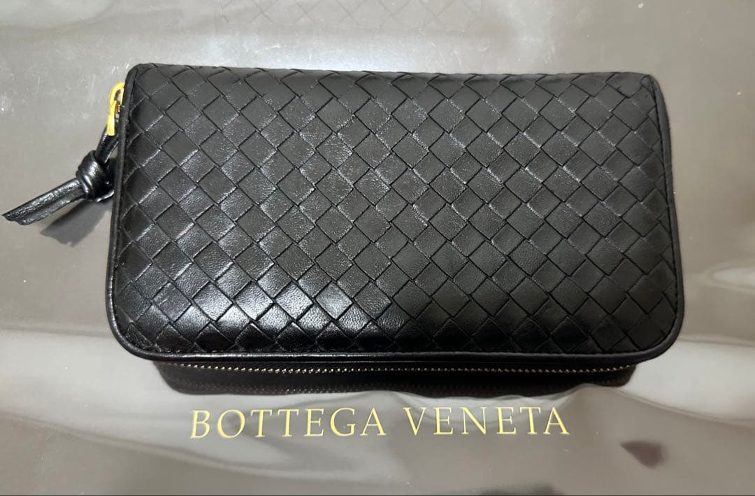 【付属品付】ボッテガヴェネタ ラウンドファスナー/ラム/ゴールド/黒/3️⃣✨✨✨