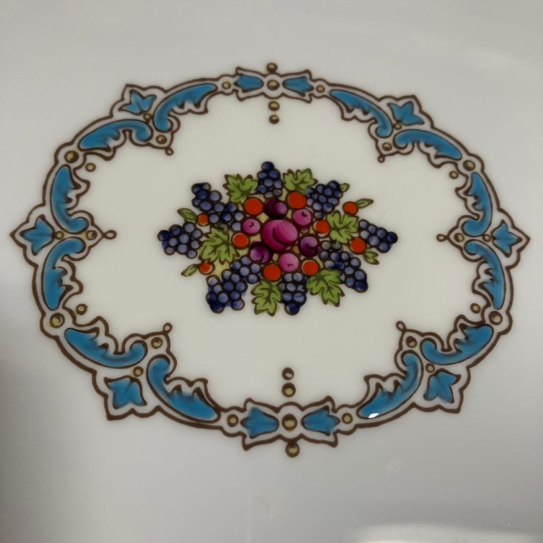 ウェッジウッド　フロレンティーン　ターコイズ　オーバルプラター　36cmプレート