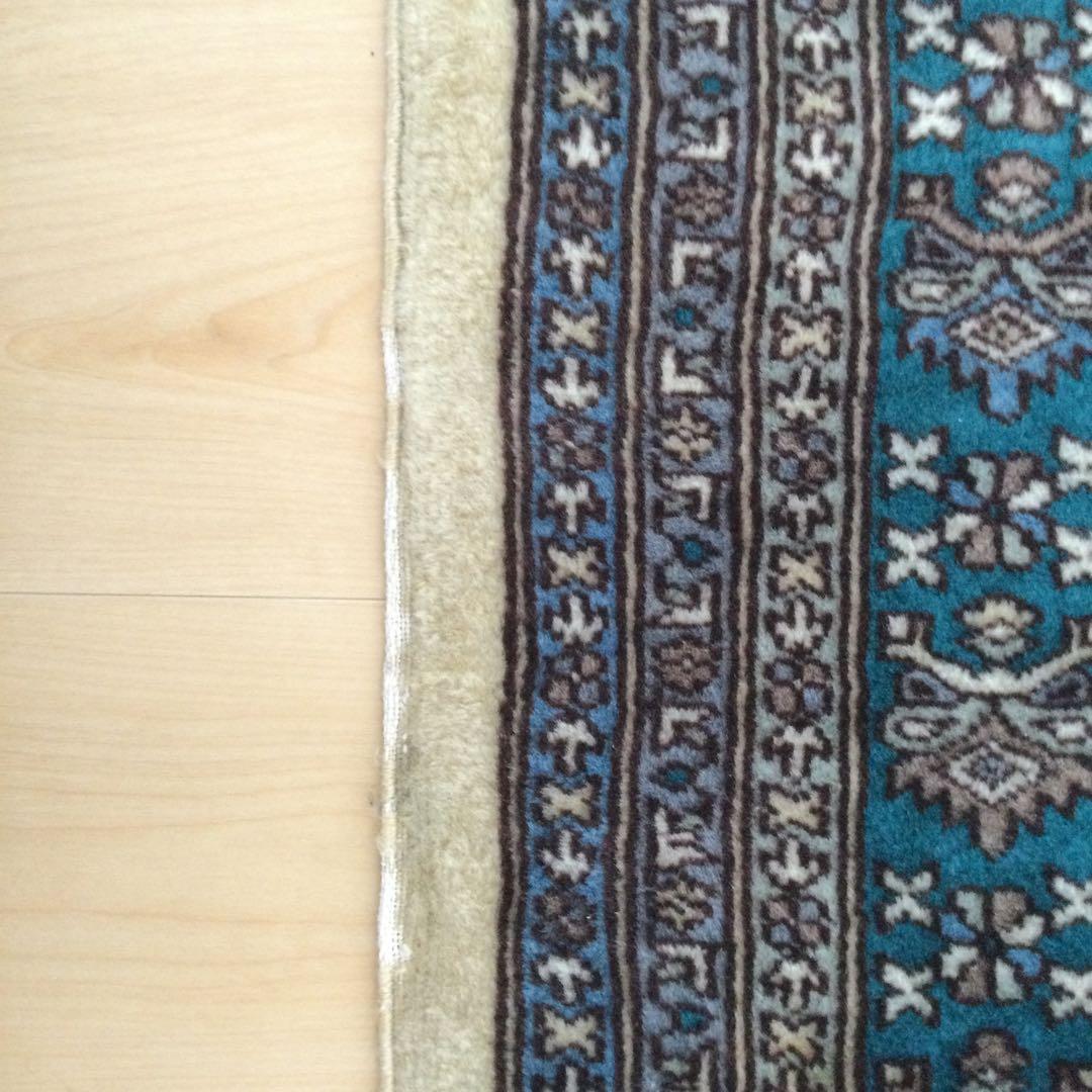 パキスタンラグ　ヴィンテージラグ　手織り絨毯　カーペット　ウール
