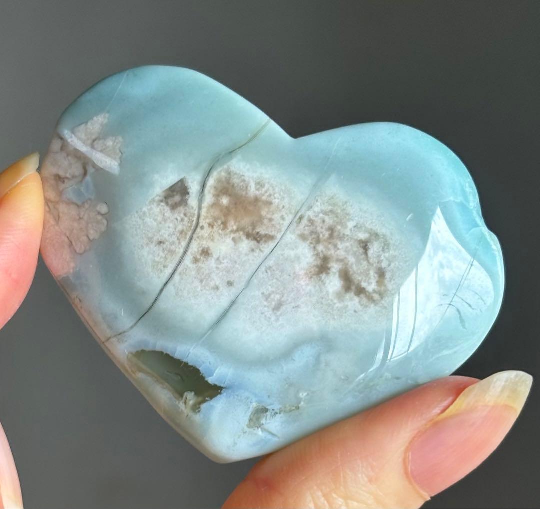 Ruby様　グリーン桜瑪瑙　ハート　雫　スフィア