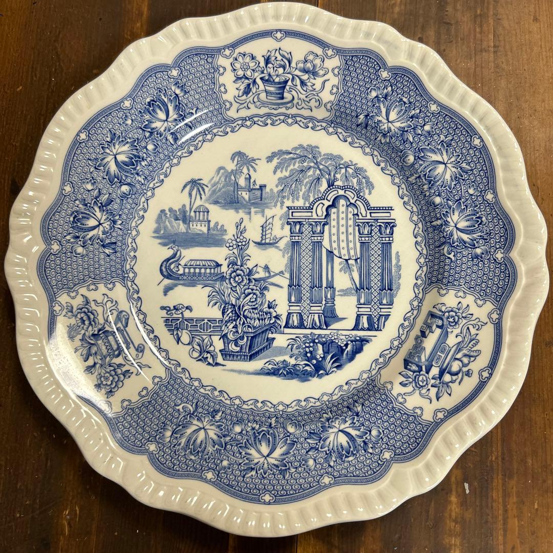 希少　スポード　ブルールームコレクション　27.5㎝　ディナープレート　廃盤品