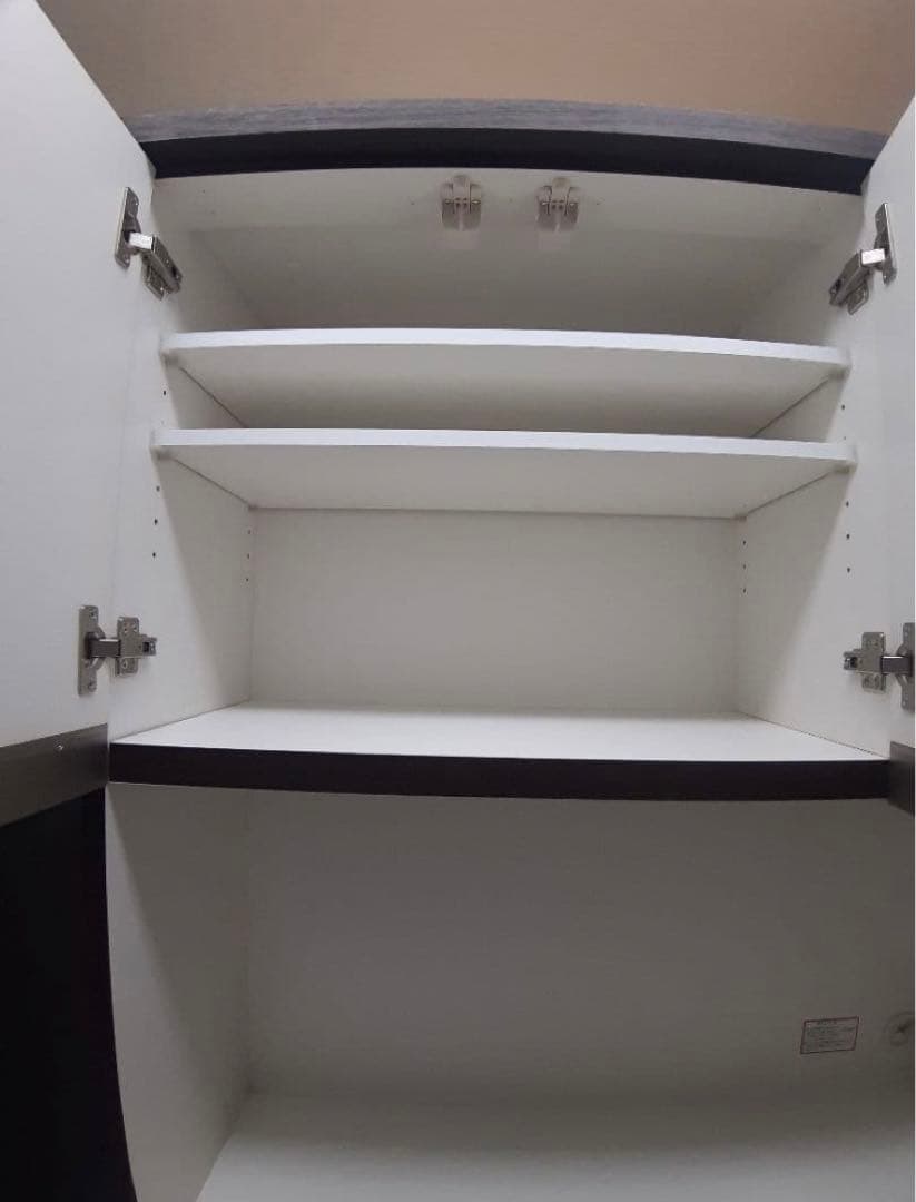 ニトリ　キッチンボード　食器棚　100㎝　ブラウン