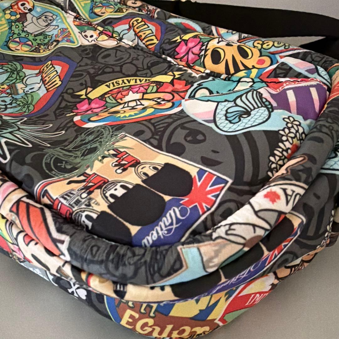 【希少】レスポートサック tokidoki ショルダーバッグ 世界旅行柄