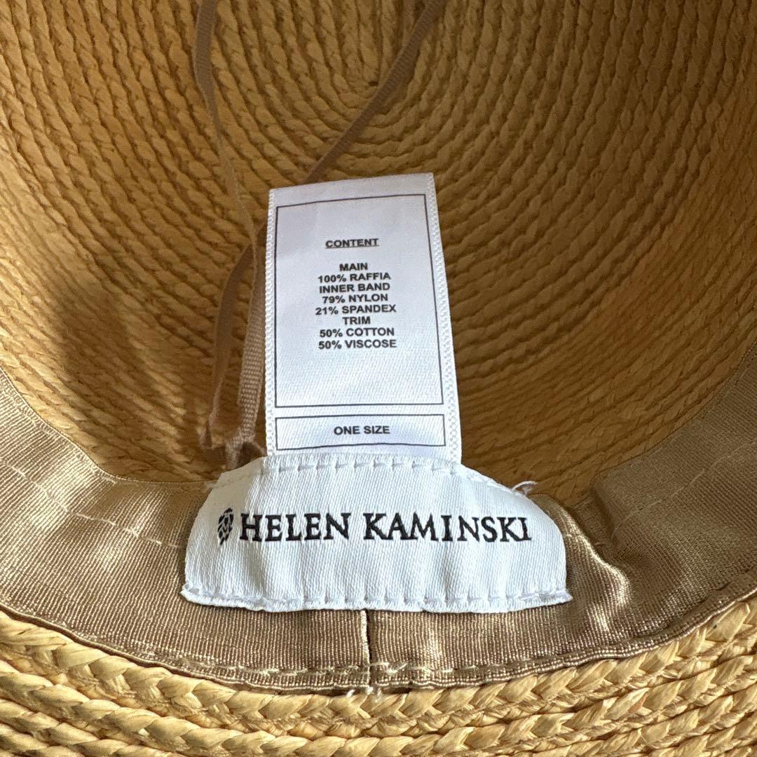 HELEN KAMINSKI ベージュ ブラック カンカン帽