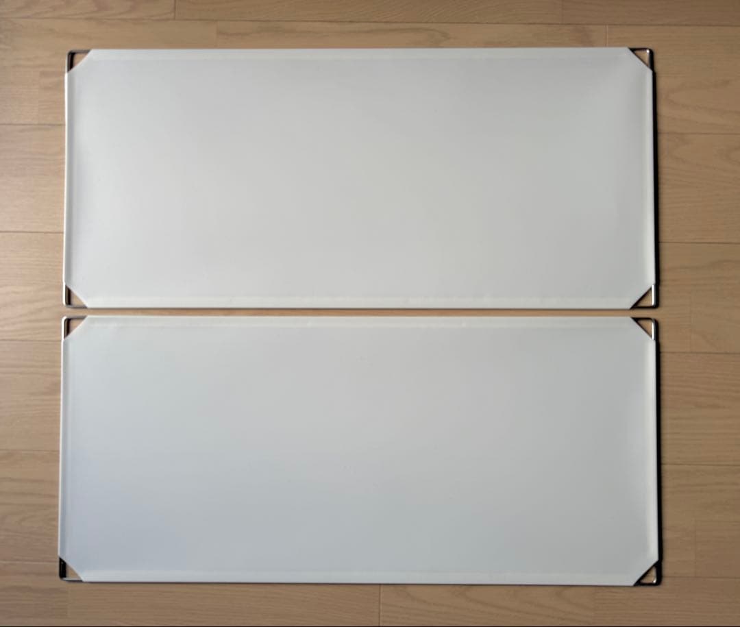 無印良品 ユニットシェルフ フロントパネル 白 2枚 84cm