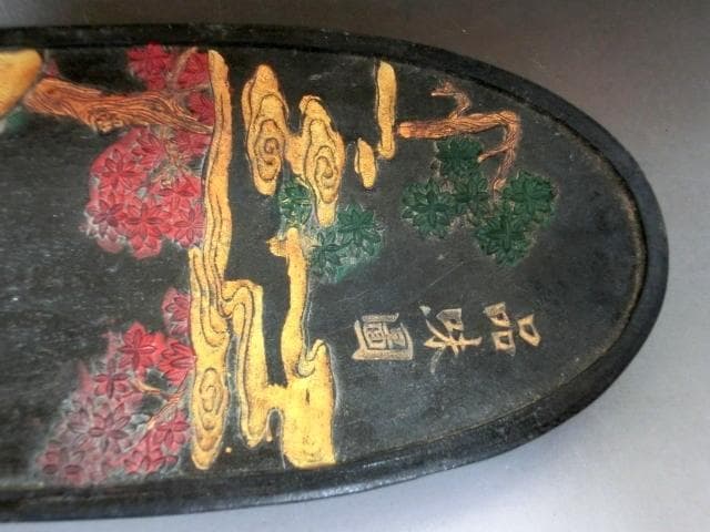 墨■中国墨 品味圓 大清乾隆年製 金山寺住持佛印乃 書道道具 古墨 450ｇ■