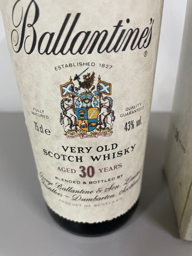 ❷未開封 バランタイン30年 ベリーオールド 750ml 古酒 箱付き