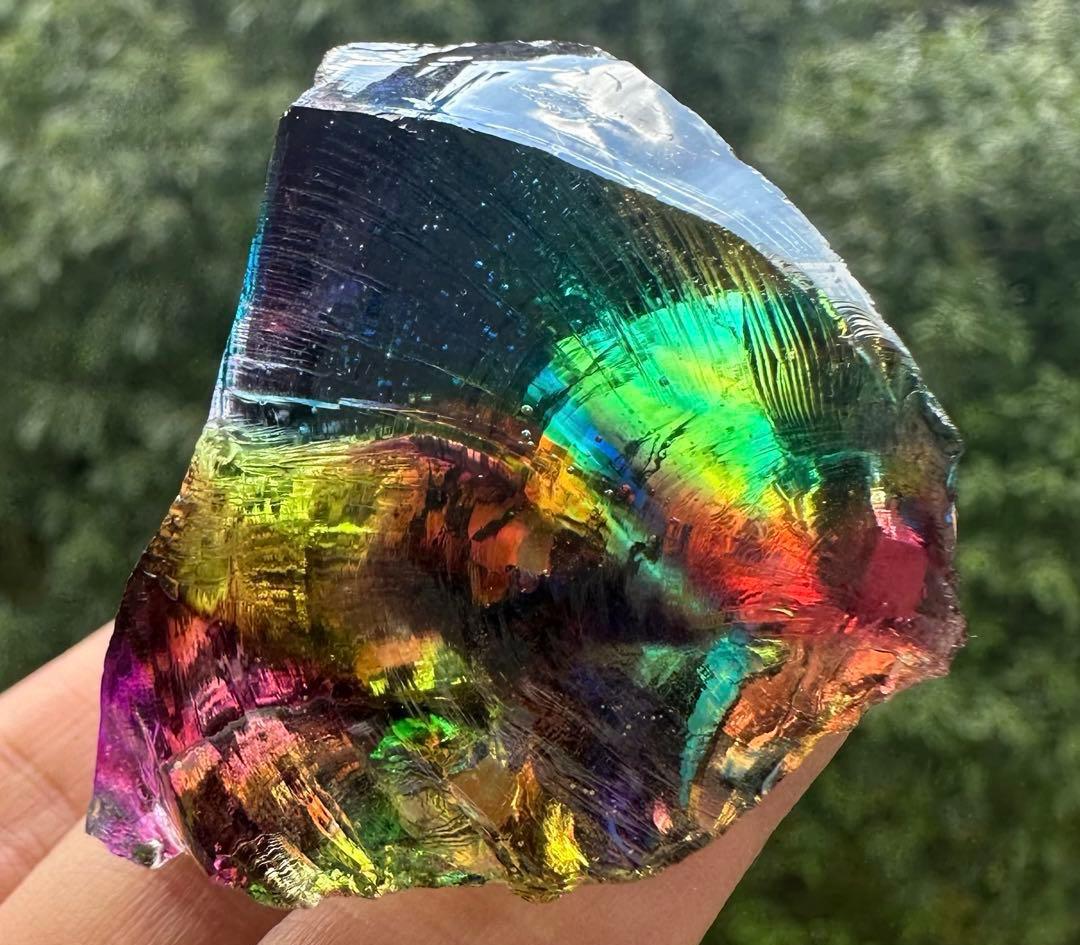 1点物レインボーアンダラクリスタル西ジャワ島マルチカラー高次元ヒーリング瞑想覚醒