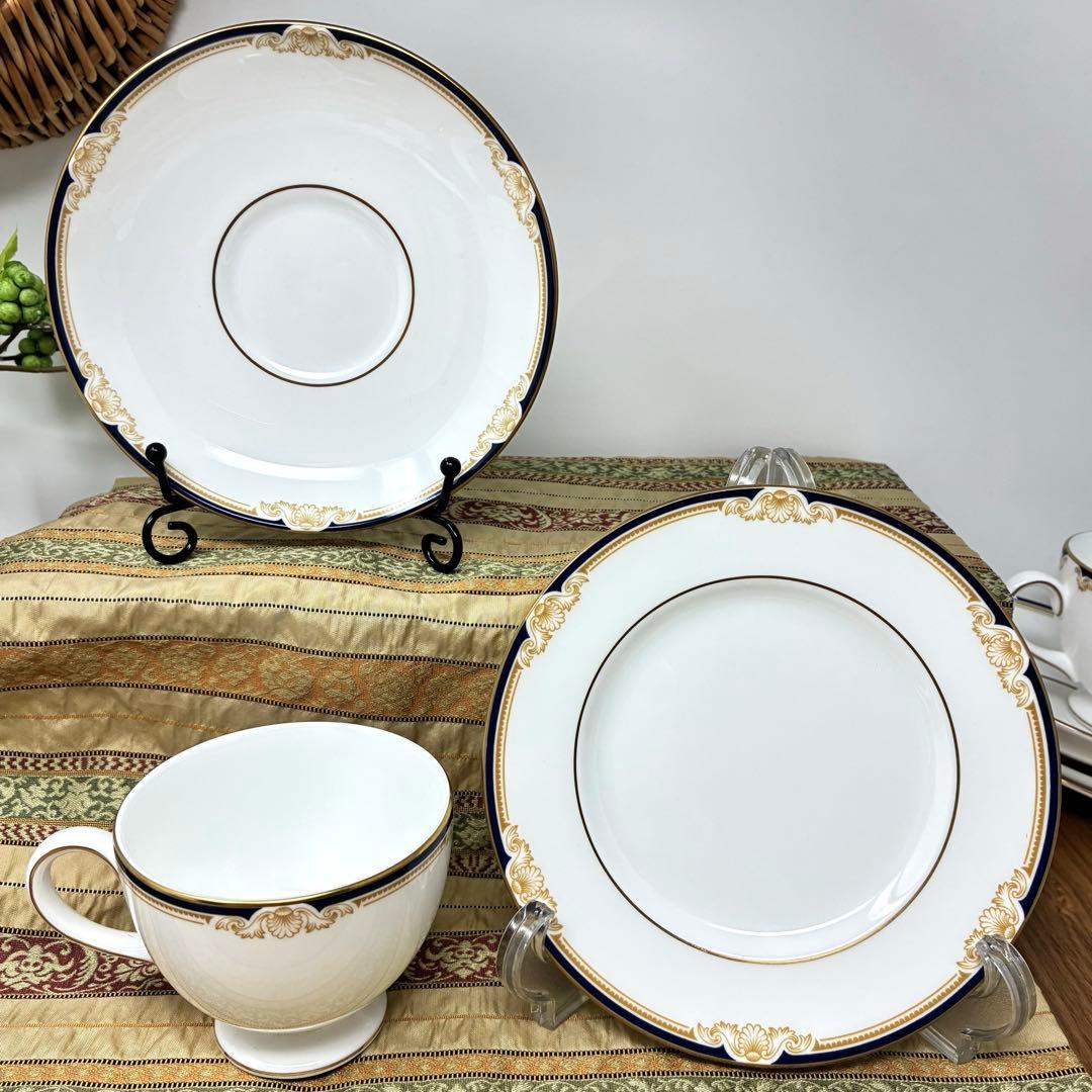 新品未使用　ウェッジウッド　キャベンデッシュ　カップ&ソーサー　ケーキ皿　6客組