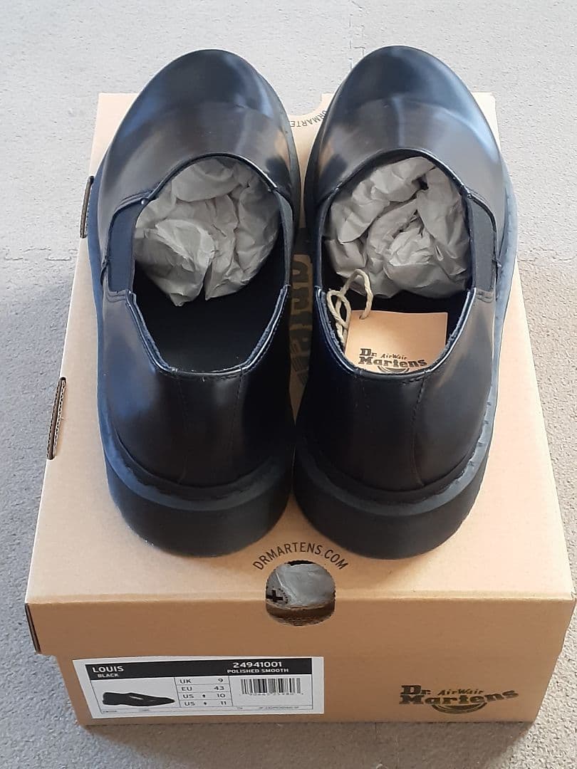 新品 Dr. Martens Louis ガセット black 28cm