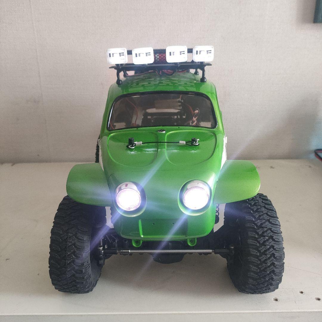 タミヤ1/10RC CC-02シャーシフルセット、 ビートルボディLED付き
