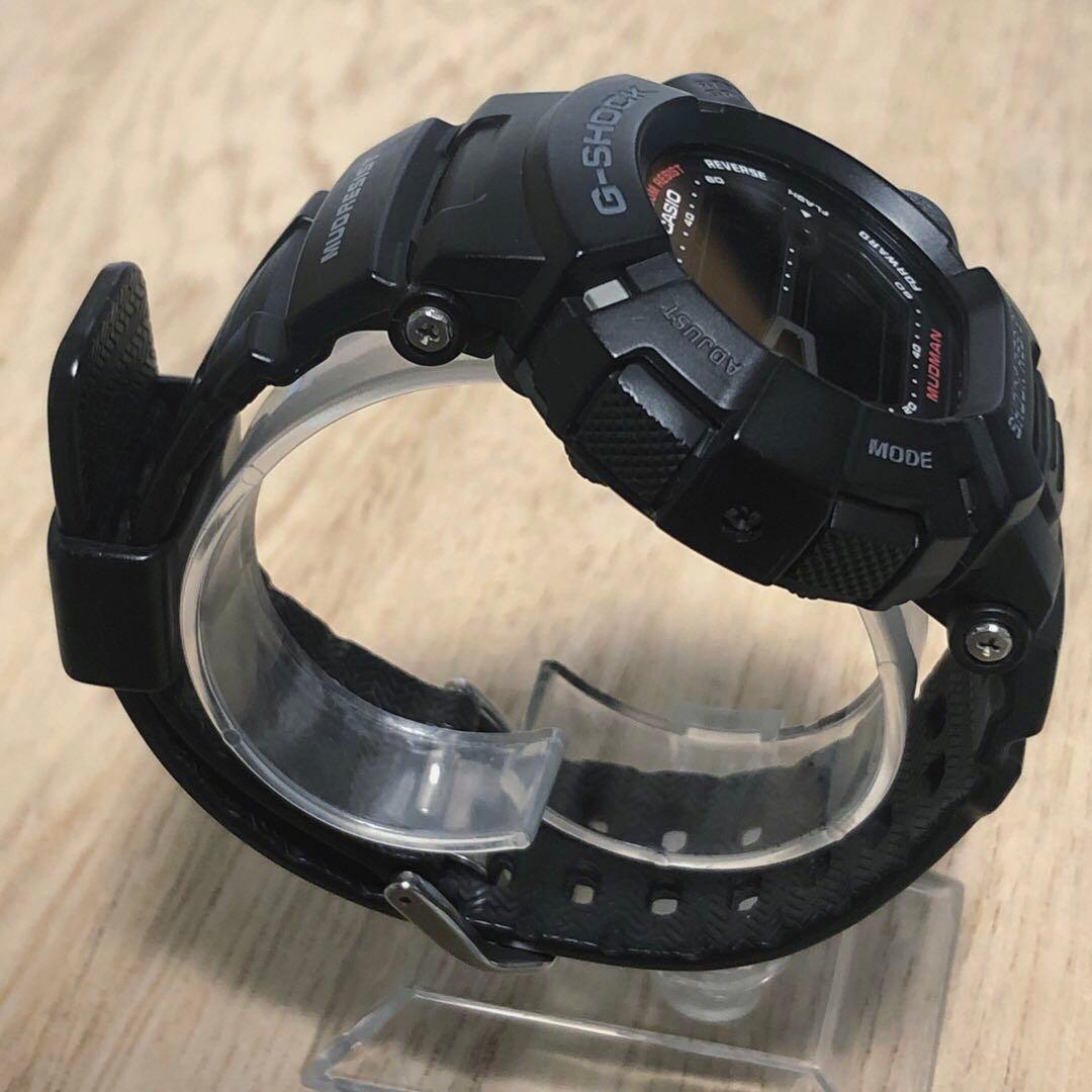 【レアカラーG-SHOCK G-9000】MUDMAN オールブラック★完動美品