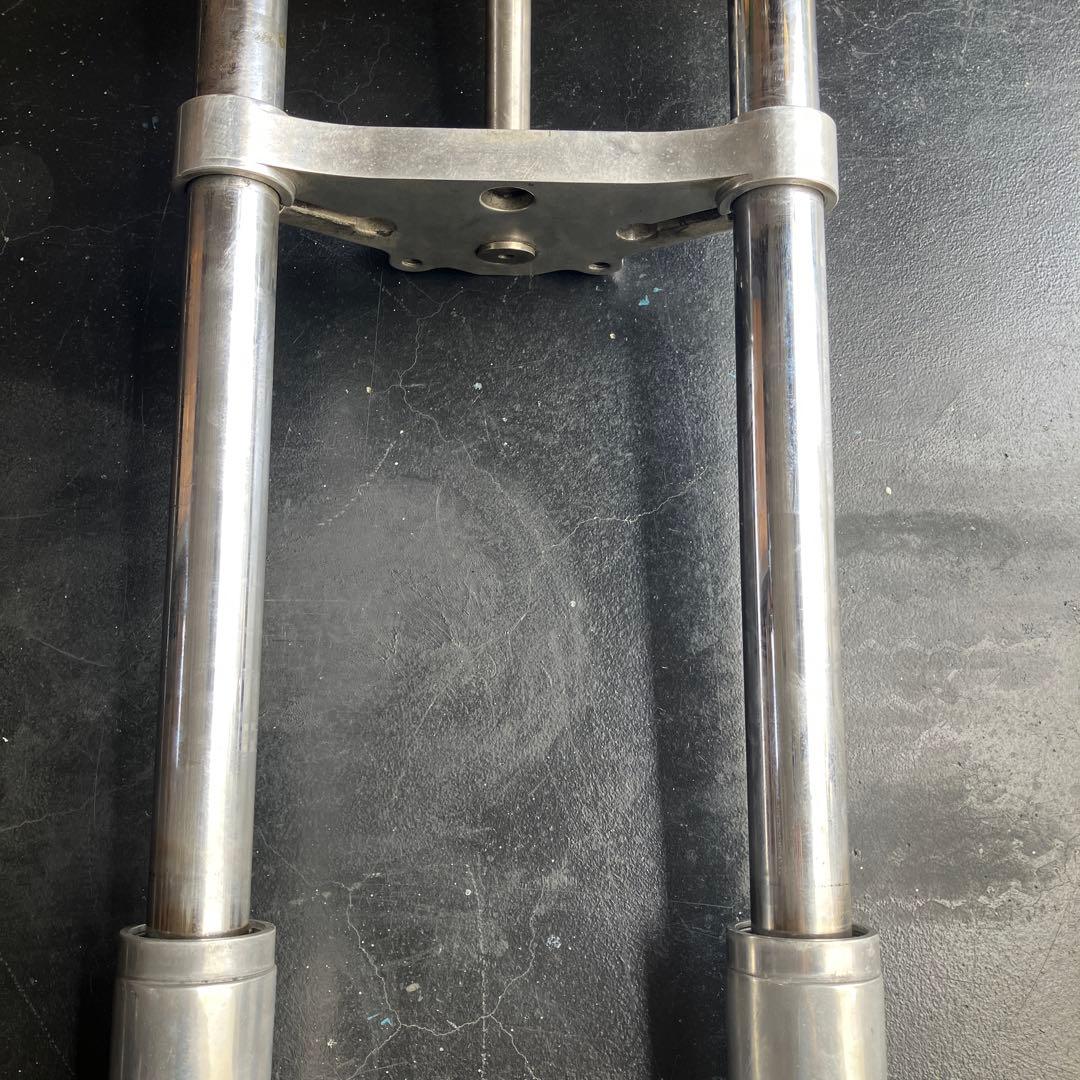 ショベルヘッド41パイ　レイク付きフロントフォーク