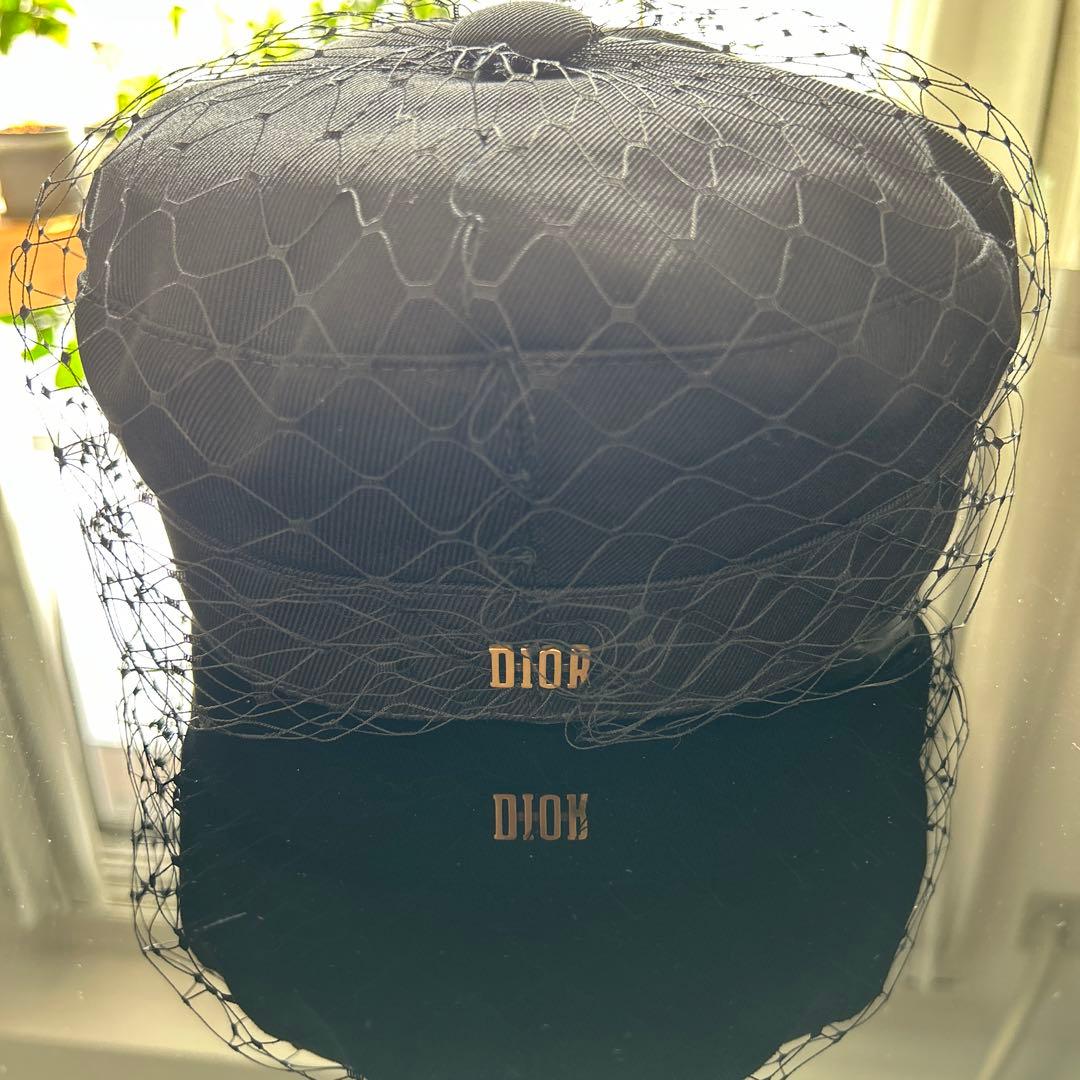 Christian Dior チュール付キャスケット