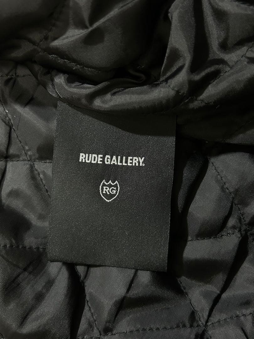 RUDE GALLERY カウレザー 切替 アワードジャケット ブラック L